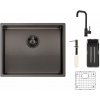 Set Reginox Miami 500 Gun metal + Crystal + Gun metal
