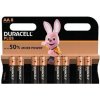 Alkalická batéria Duracell AA (R6) 8 ks