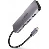 AXAGON HMC-5, USB 3.2 Gen 1 hub, porty 2x USB-A, HDMI, SD/microSD slot, PD 100W, kábel USB-C 20cm