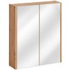 Szynaka Závěsná koupelnová skříňka se zrcadlem Sintra 840 60 cm dub Artisan