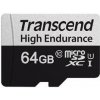 Transcend 64GB microSDXC 350V UHS-I U1 (Class 10) High Endurance paměťová karta, 95MB/s R, 45MB/s W TS64GUSD350V