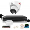 DAHUA zostavy DAHUA IP monitorovacia súprava WizColor 2K 4MPx 30m vonkajšia kamera