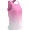 Dámske bežecké tielko Compressport, PERFORMANCE SINGLET W Ružová,Biela XS