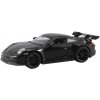 Porsche 911 GT3 kovový model hračka na batérie svetla zvuk 1:32 Čierna