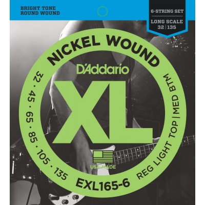 D'Addario EXL165-6 Struny pre 6-strunovú basgitaru