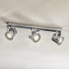 Euluna Stropné bodové svetlá Canico, 3-plameňové, chróm - L 6049