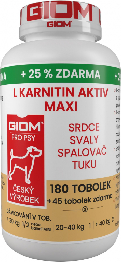 Giom S pes L-karnitin Aktiv 60 MAXI tbl