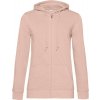 B&C | Inspire Zipped Hood /women, Dámska mikina s kapucňou, ružová soft rose, XS