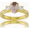 VIPgold Diamantový prsteň s morganitom v žltom zlate S10512z