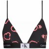Dámske podprsenka 000QF7478E H1R čierna so srdiečkami - Calvin Klein L