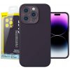 Puzdro Baseus Liquid Silica Gel pre iPhone 14 Pro (tmavo-fialové)+ tvrdené sklo + čistiaca súprava (IN-ARYT020405)