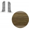 AP28 koncovka Ľ+P pre soklovú lištu NGF56, PVC dub Calvados, 56 mm, 1 pár
