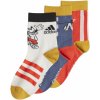 Detské vysoké bavlnené ponožky adidas DY LK MM 3PP SO K IU4860 - K2XL
