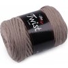 Bavlnená pletacia priadza Twist macrame 500 g rozčesávacia - 1 ks 11 (8224) béžová