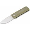 Böker Plus 01BO386 Baba Yaga vreckový nôž 7 cm, zelená, Micarta, spona, nylonové puzdro