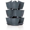 PlasticFuture Květináč na bylinky COUBI HERBAL 29,5 cm grafitový