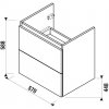 Jika MIO-N skrinka pod umývadlo 60 cm jaseň 57 x 44,8 x 58,8 cm H40J7144013421