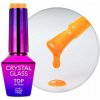 Molly Nails farebný top coat Crystal Glass oranžový 10g