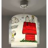 | Dalber 76302 - Detský luster SNOOPY 1xE27/15W/230V biela/červená | 76302