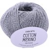 Pletacia vlna Drops COTTON MERINO UNI COLOUR 18 šedá