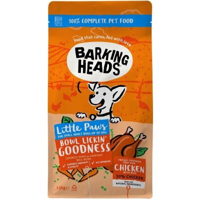 Barking Heads Little Paws Bowl Lickin Goodness Chicken 1,5 kg