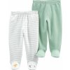 CARTER'S Polodupačky Whitemint neutrál LBB 2ks