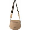 DIANA dámska crossbody koženková kabelka taupe