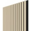 WALL CONCEPT akustický panel kašmír, čierny filc + MDF, 2750x604x21 mm, 1,66 m2