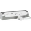 Legrand Slovensko, s.r.o. Predlžovačka rohová 3x2P+T USB A+C 1,5mm2 1m kábel biela/hliník - 049406