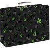 OxyBag Kufrík lamino hranatý A4 Oxy Next Green Cube
