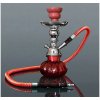 Fajka vodná SHISHA 25cm/1 s kufríkom červená