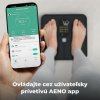 AENO Smart osobná váha ABS0002S, do 180kg, BMI, Srdcový tep, 15 indexov, BTTH, Aplikácia, Spec. sklo, farebný Displej ABS0002S