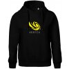 Vortex logo farebné - Oversized mikina dámská Moon - kratšia + širšia - 2XL ( Čierna )
