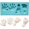 Silikónová formička chodidla a dlane 7x3cm - Cakesicq