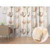Biante Dekoračný záves PM-109 Akvarelové tulipány na krémovom 145x140 cm