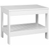 Aqualine ETIDE policový regál nízky 61x45x36 cm, biela mat ET061