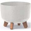 Kvetináč plast biely Prosperplast 23,8 cm x 23,8 x 18,7 cm