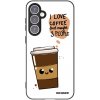 Picasee silikónový čierny obal pre Samsung Galaxy S23 FE S711B - Cute coffee
