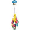 Duvo DUVO+ Hračka závesná pre papagáje s farebnými kockami a krúžkami 33cm