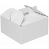 Krabica 150x150x80 mm, na potraviny, výslužky a koláče, biela, 10 ks, 10 ks