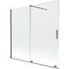 Mexen Velar vaňová zástena, 2-krídlová posuvná 170 x 150 cm, transparentná, gun metal - 896-170-000-01-95