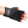 FITNESS RUKAVICE ČERVENÉ RST01 HMS - S