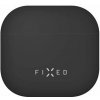 Ultratenké silikonové pouzdro FIXED Silky pro Apple AirPods 4, černé FIXSIL-1473-BK