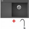 Set Sinks Rim 780 P Titanium + Elasta nerez/černá