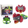 mamido Nastaviteľná čelovka dinosaurus s 3 LED diódami