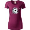 Futbalová lopta v triku - Dámske tričko z organickej bavlny Origin (GOTS) - XS ( Fuchsiová )
