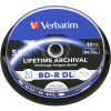 Verbatim BD-R DL, 50 GB, LIFETIME ARCHIVAL, spindle, 43847, 6x, 10 ks, pre archiváciu dát