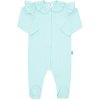 Dojčenský bavlnený overal New Baby Stripes ľadovo modrá 68 (4-6m)