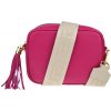 NovaKabelka.sk Bala Fuxia s prídavným popruhom VII kožená talianska crossbody kabelka ružová