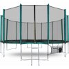 Aga SPORT PRO Trampolína 430 cm Dark Green + ochranná sieť + rebrík + vrecko na obuv